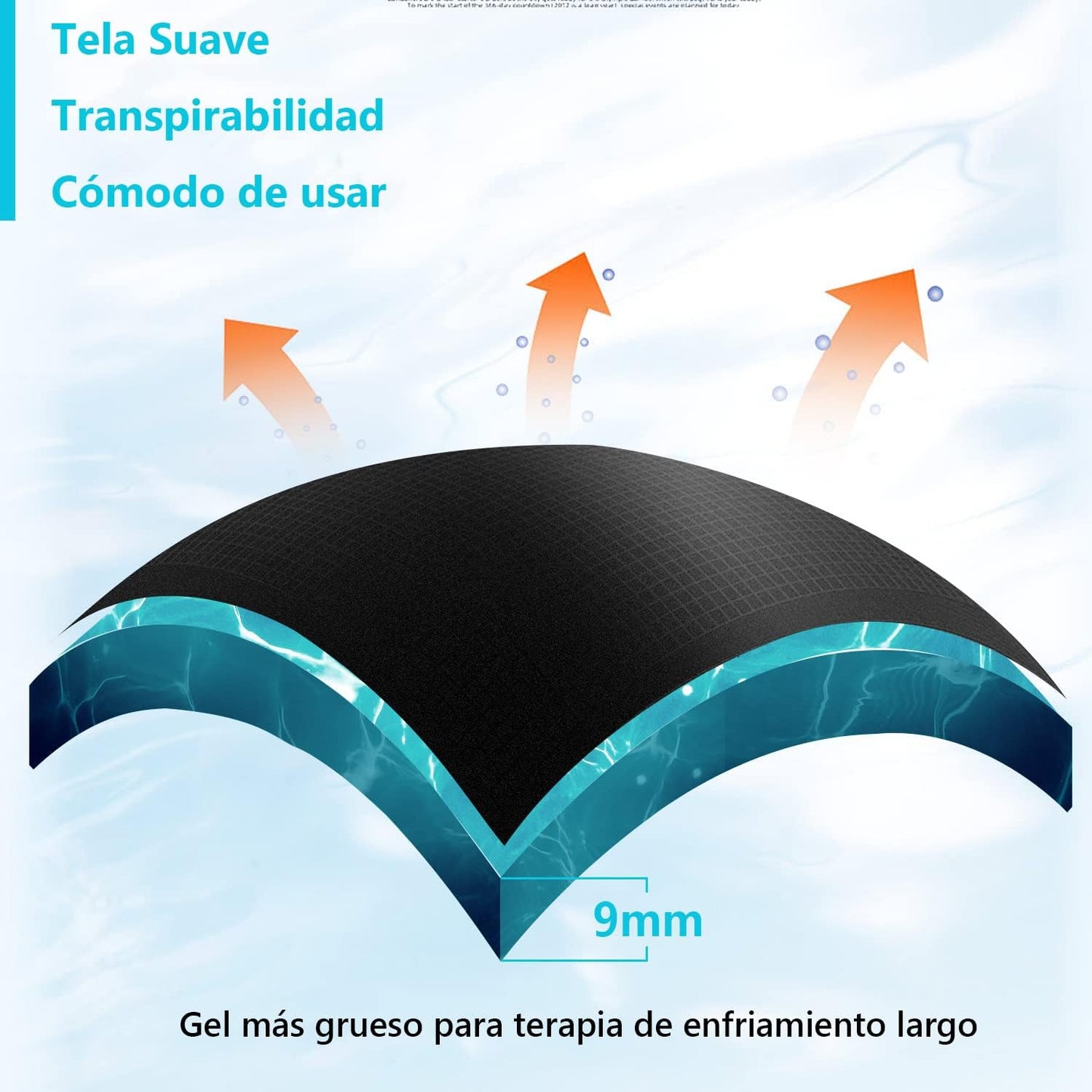 Banda de gel para migraña y estrés