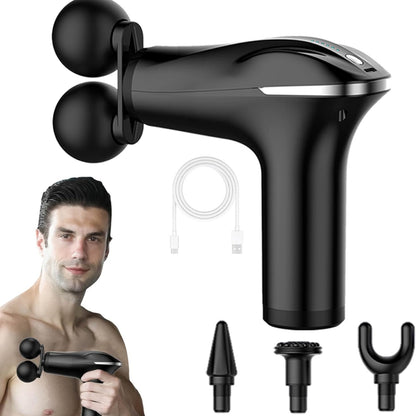 Pistola masajeadora con cabezal doble