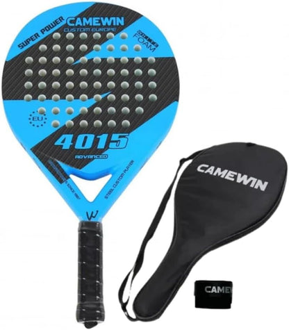 Pala de Pádel Semiprofesional Azul con Funda