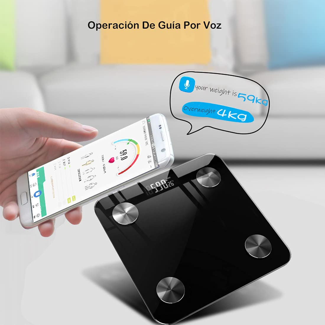 Báscula corporal bluetooth