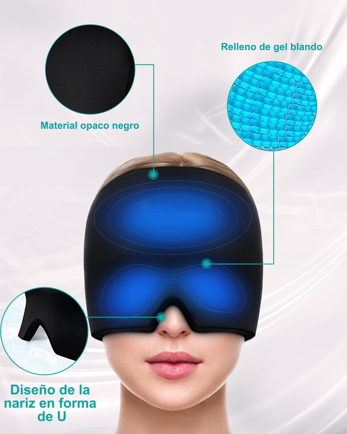 Banda de gel para migraña y estrés