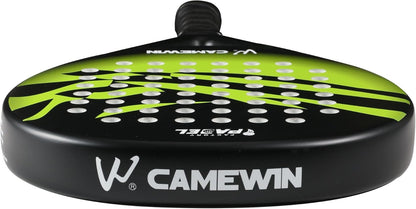 Raqueta de Pádel Verde de Fibra de Carbono