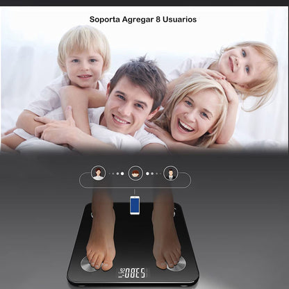 Báscula corporal bluetooth