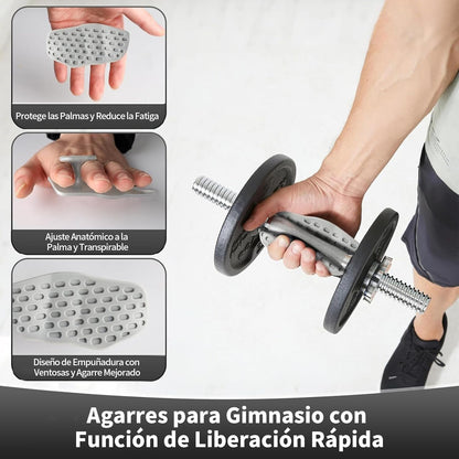 Puños de goma antideslizantes para entrenamiento