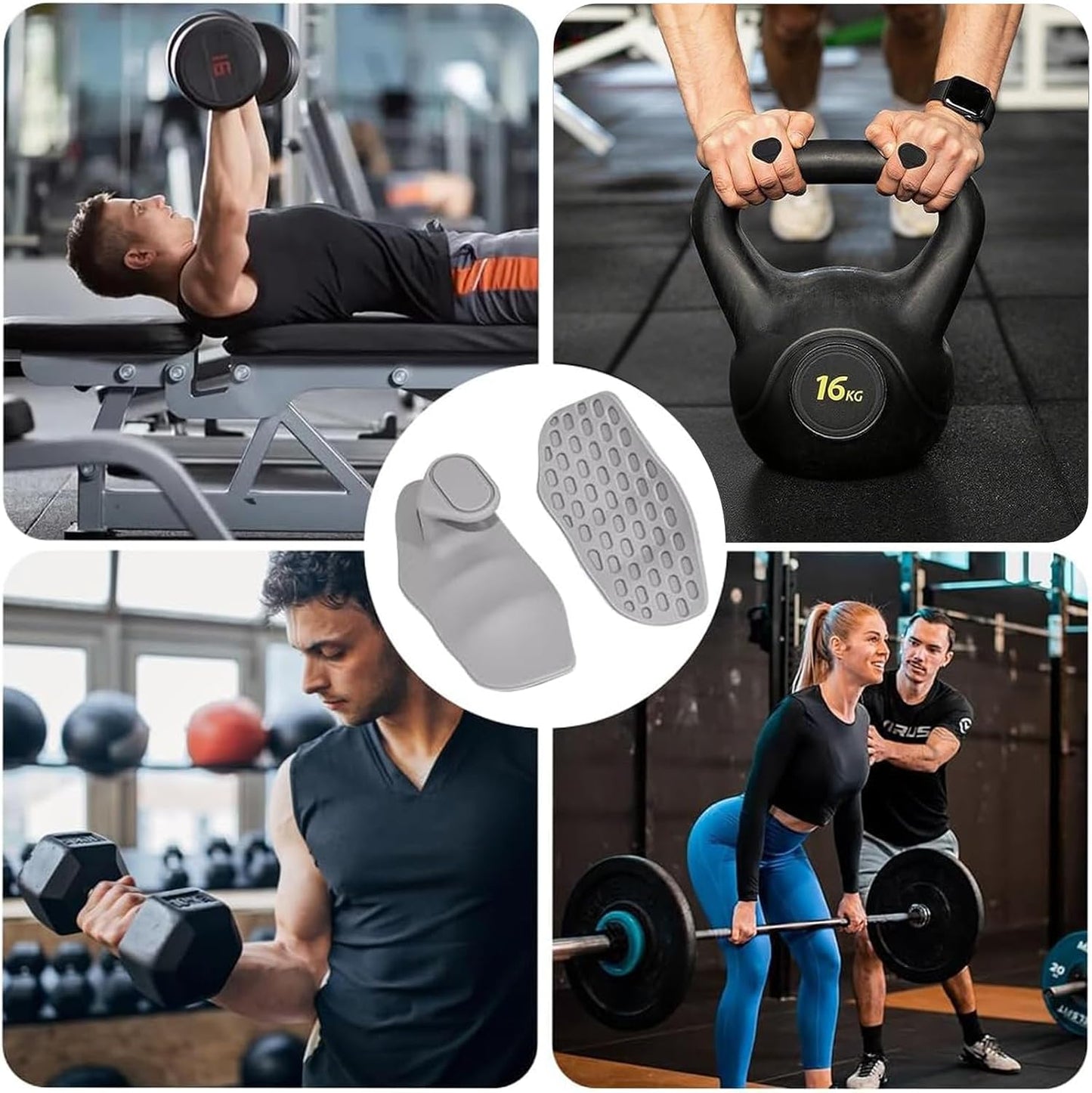 Puños de goma antideslizantes para entrenamiento