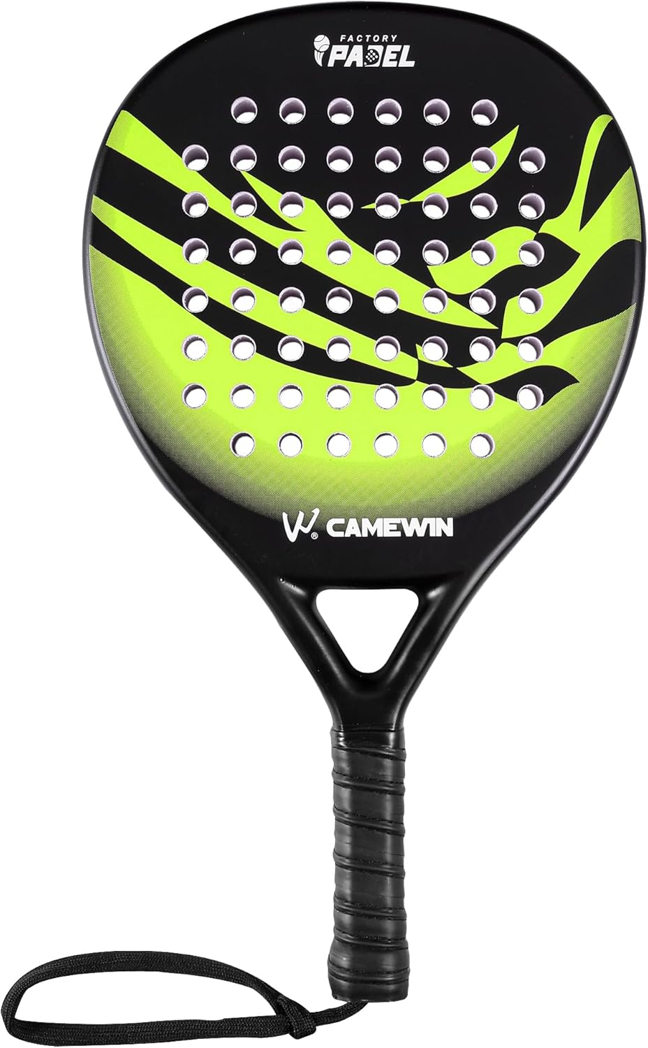 Raqueta de Pádel Verde de Fibra de Carbono