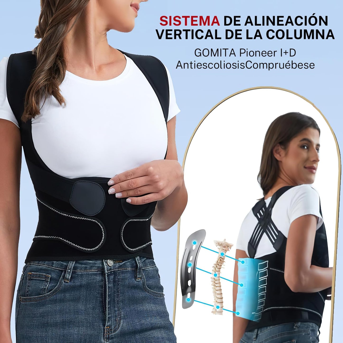 Chaleco modelador y corrector de postura