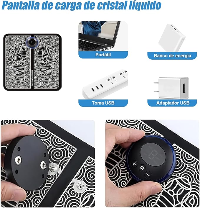 Almohadilla de masaje para pies eléctrica