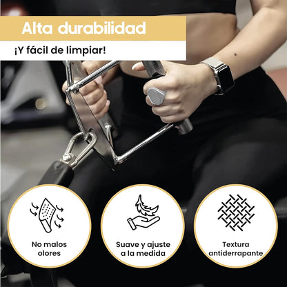 Puños de goma antideslizantes para entrenamiento