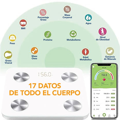 Báscula corporal bluetooth