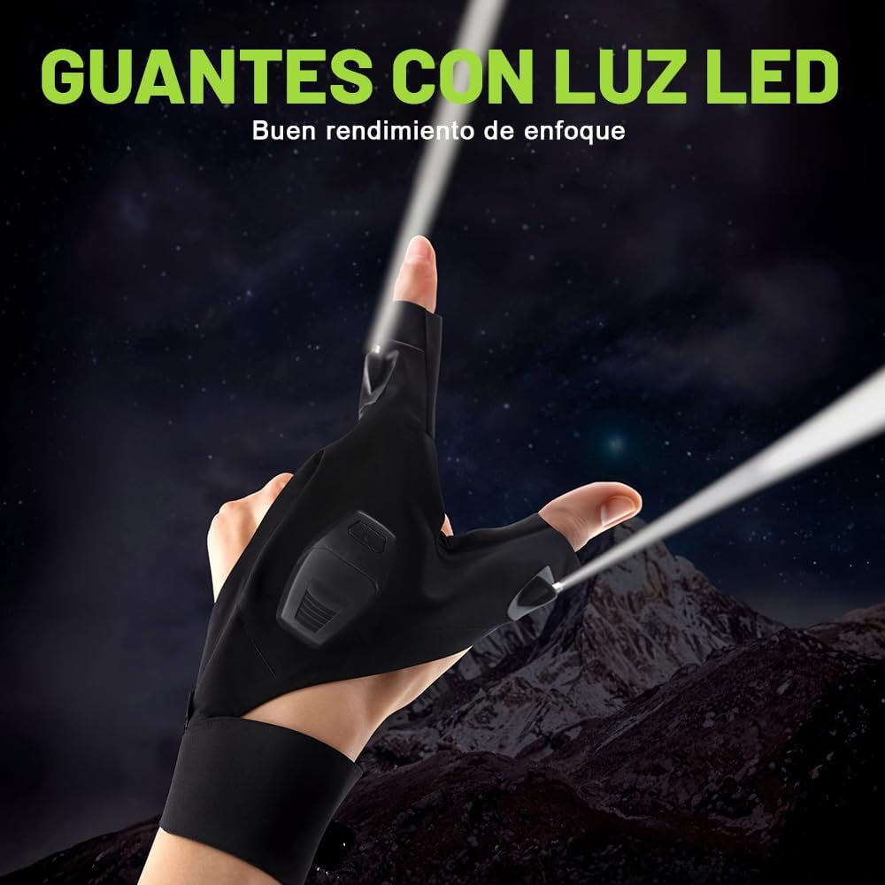 Guantes con linterna Multiusos