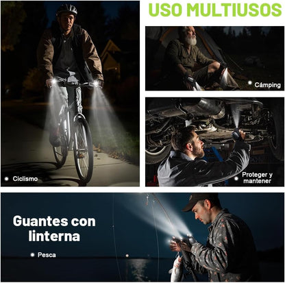 Guantes con linterna Multiusos