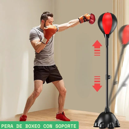 Pera de boxeo con soporte