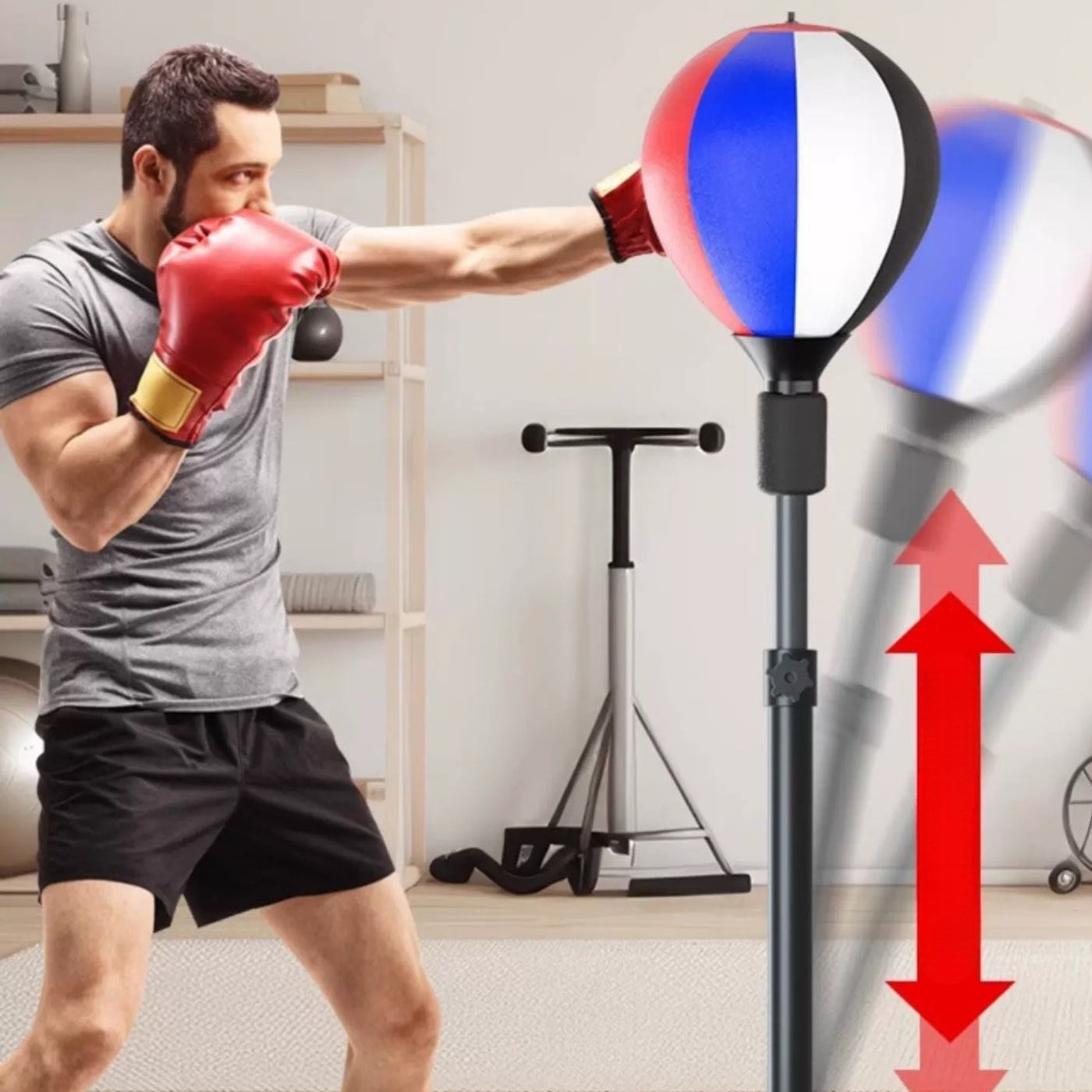 Pera de boxeo con soporte