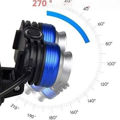 Linterna Frontal para caminatas o bicicletas de cabeza