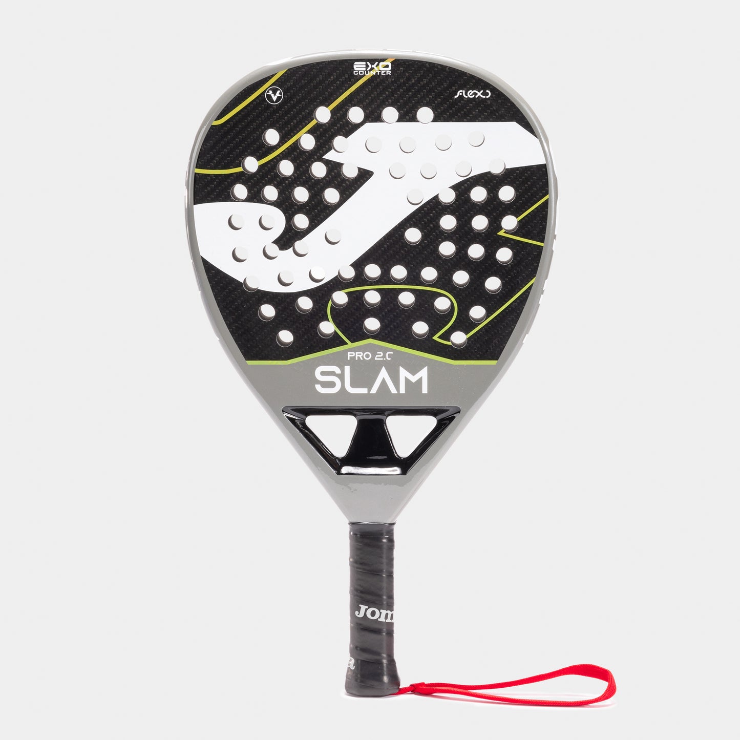 Pala Padel JOMA SLAM PRO 2.0 Gris Claro Negro