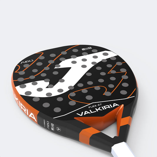 Pala Padel JOMA VALKIRIA FLEX Negro Naranja