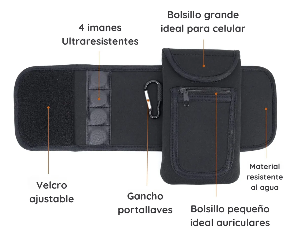 Soporte magnético para botellas de gimnasio