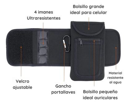 Soporte magnético para botellas de gimnasio